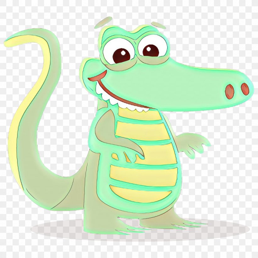 Cartoon Green Clip Art Crocodile Animal Figure, PNG, 1000x1000px, Cartoon, Animal Figure, Crocodile, Green, Reptile Download Free