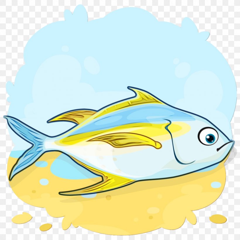 Fish Fish Clip Art Yellow Fin, PNG, 1024x1024px, Watercolor, Fin, Fish, Paint, Wet Ink Download Free