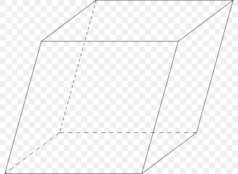 Parallelepiped Rhomboid Geometry Parallelogram Shape, PNG, 788x599px, Parallelepiped, Area, Black And White, Diagram, Face Download Free