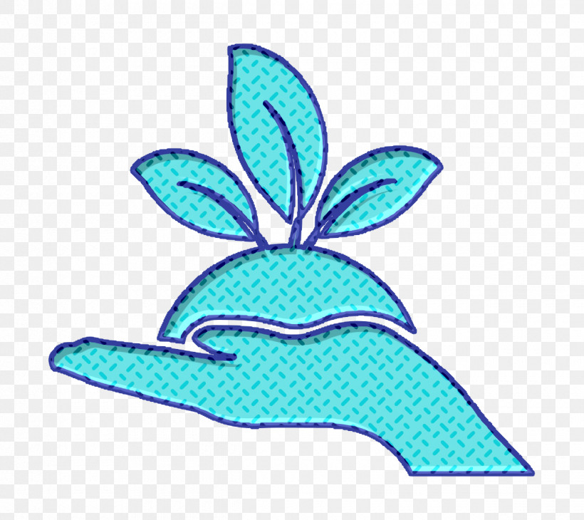 Plant On A Hand Icon Hand Icon Nature Icon, PNG, 1240x1104px, Hand Icon, Aqua, Blue, Ecologicons Icon, Nature Icon Download Free