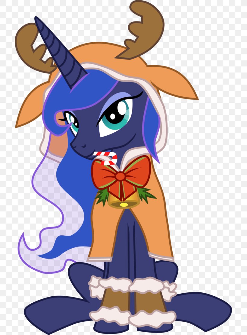 Pony Princess Luna Christmas Clip Art, PNG, 721x1109px, Watercolor, Cartoon, Flower, Frame, Heart Download Free