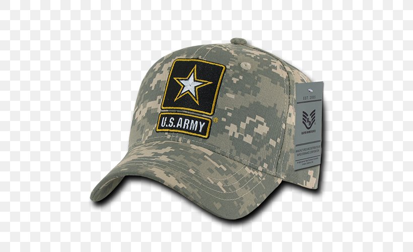 Baseball Cap United States Army Military, PNG, 500x500px, Baseball Cap, Army, Army Combat Uniform, Cap, Hat Download Free
