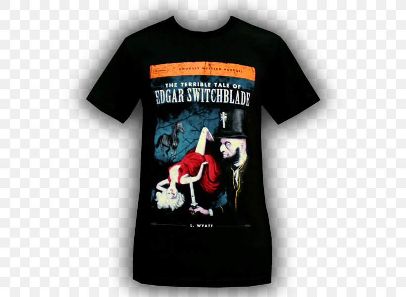 T-shirt The Terrible Tale Of Edgar Switchblade Old Red, PNG, 600x600px, Tshirt, American Apparel, Brand, Clothing, Lonesome Wyatt Download Free