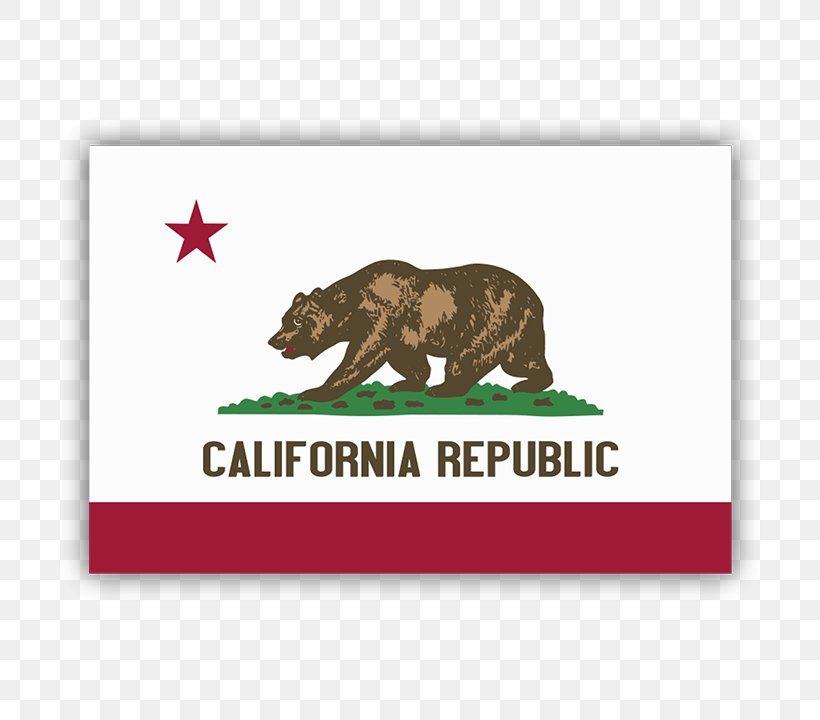 Flag Of California California Republic Flag Of The United States, PNG, 720x720px, California, Annin Co, California Grizzly Bear, California Republic, Decal Download Free