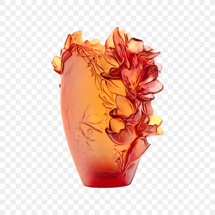 Orange, PNG, 1000x1000px, Watercolor, Artifact, Flower, Glass, Orange Download Free