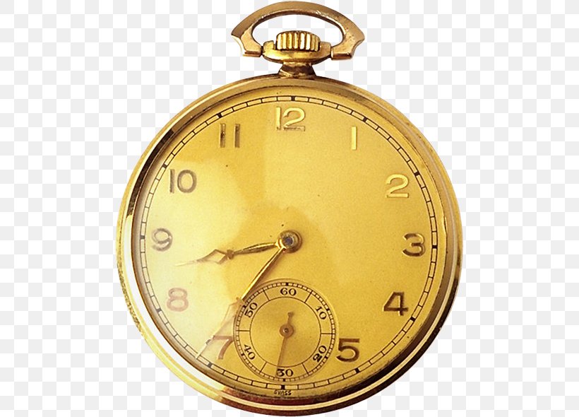 Clock Pocket Watch, PNG, 495x590px, Clock, Brass, Designer, Gold, Home Accessories Download Free