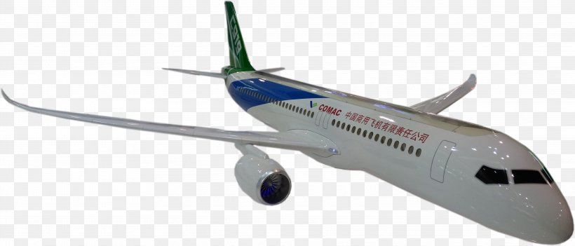Comac C919 Aircraft Airbus Boeing 737 Airplane, PNG, 3838x1644px, Comac C919, Aerospace Engineering, Air Travel, Airbus, Airbus A320 Family Download Free
