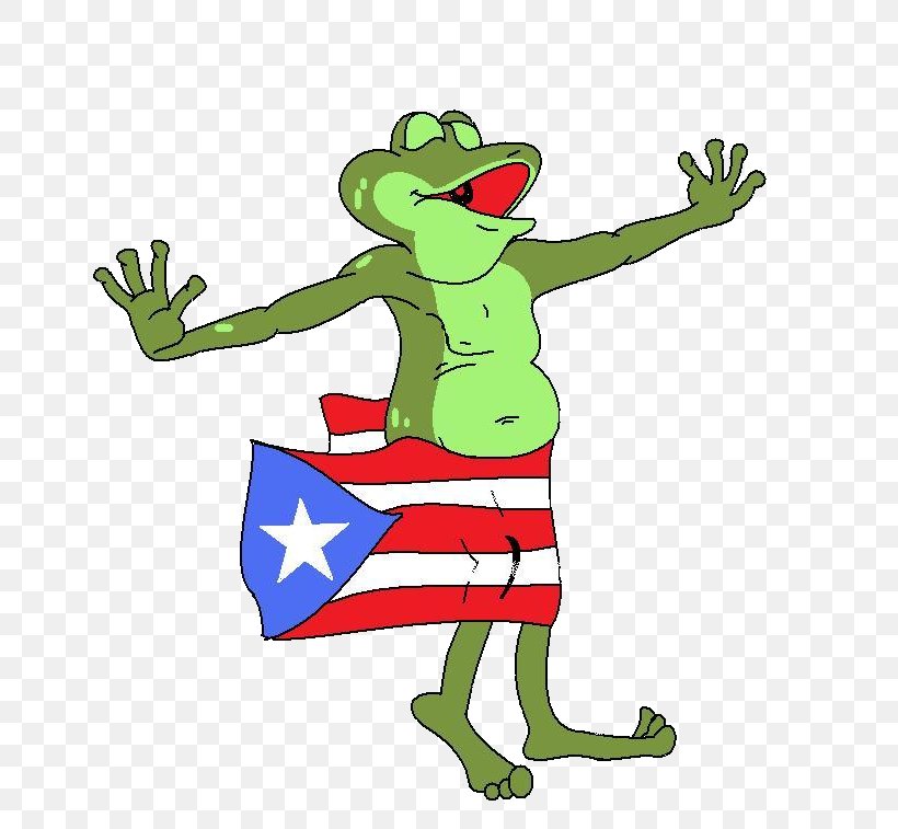 Tree Frog Puerto Ricans Flag Of Puerto Rico Image, PNG, 664x757px, Tree Frog, Amphibian, Area, Art, Artwork Download Free