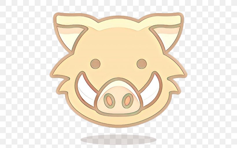 Cartoon Suidae Head Snout Nose, PNG, 512x512px, Cartoon, Boar, Domestic Pig, Head, Nose Download Free