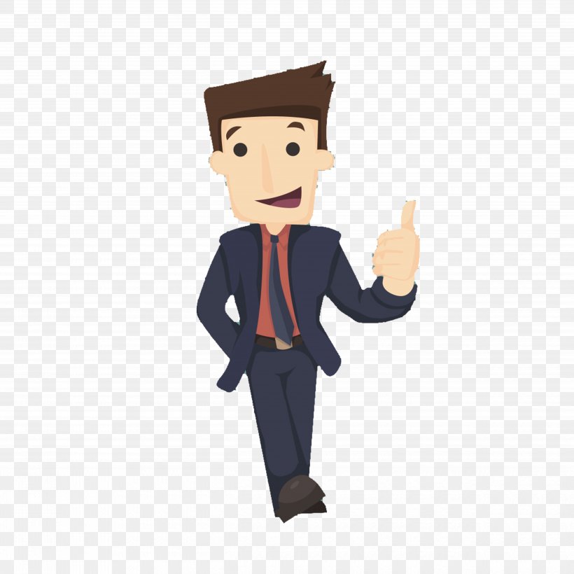 Flat Style Hand-painted Professional Men Welcome Gestures, PNG, 5000x5000px, Business, Businessperson, Cartoon, Company, Computer Software Download Free