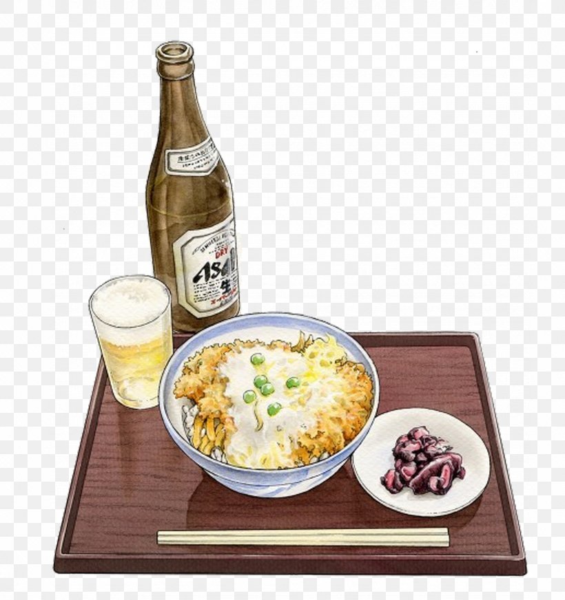 Japanese Cuisine Ramen Tonkatsu Food Illustration, PNG, 1075x1144px, Japanese Cuisine, Art, Asian Food, Cuisine, Cutlet Download Free