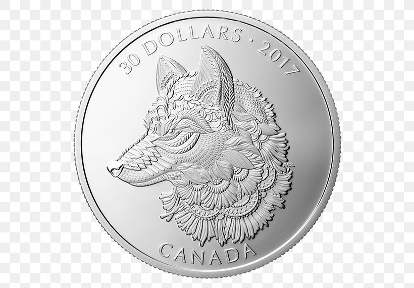Silver Coin Silver Coin Royal Canadian Mint, PNG, 570x570px, Coin, Black And White, Canada, Coin Set, Commemorative Coin Download Free