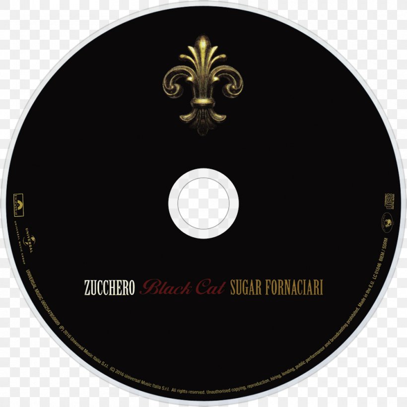 Compact Disc Black Cat Artist Zucchero Fornaciari, PNG, 1000x1000px, Compact Disc, Artist, Black Cat, Brand, Data Storage Device Download Free
