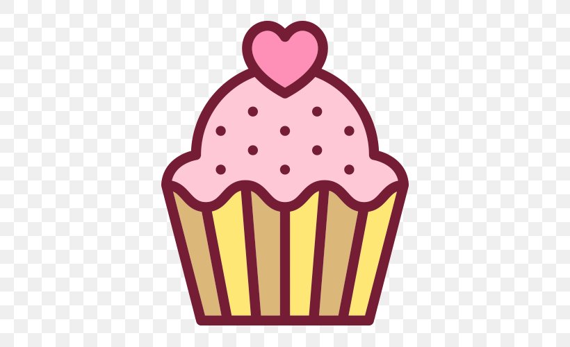 Cupcake Icon, PNG, 500x500px, Watercolor, Cartoon, Flower, Frame, Heart