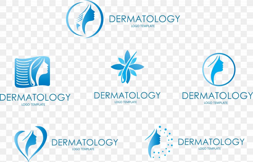 Logo Face Dermatology Skin, PNG, 5276x3372px, Logo, Area, Blue, Brand, Dermatology Download Free