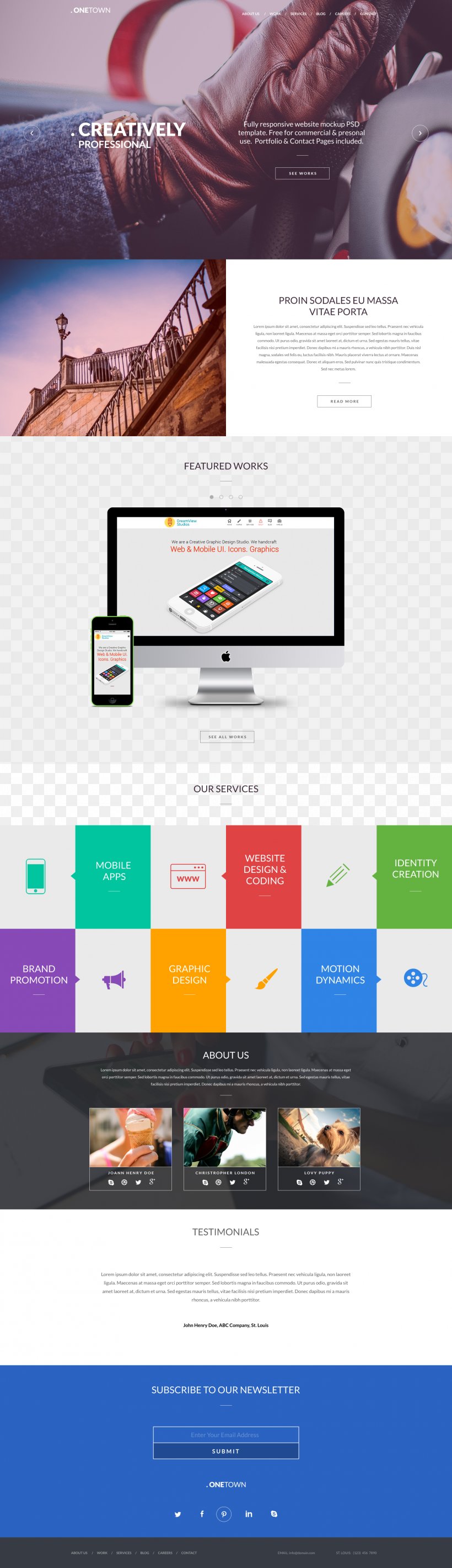 Responsive Web Design Web Page Web Template System Website, PNG, 1920x6650px, Responsive Web Design, Advertising, Brand, Display Advertising, Flat Design Download Free