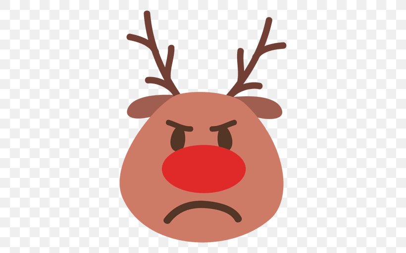 Rudolph Reindeer Santa Claus Christmas Clip Art, PNG, 512x512px, Rudolph, Anger, Antler, Christmas, Christmas Elf Download Free