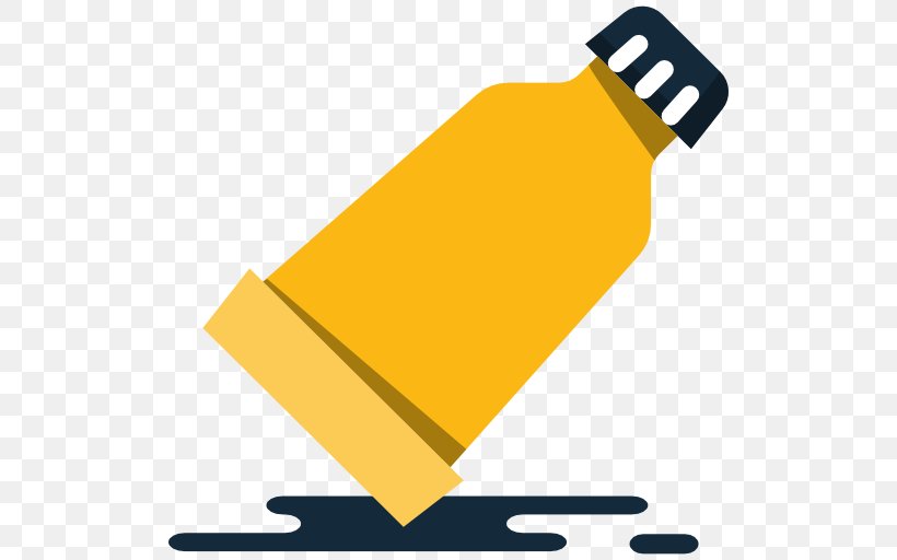 Yellow Bottle Icon, PNG, 512x512px, Yellow, Area, Bottle, Brand, Flat Design Download Free