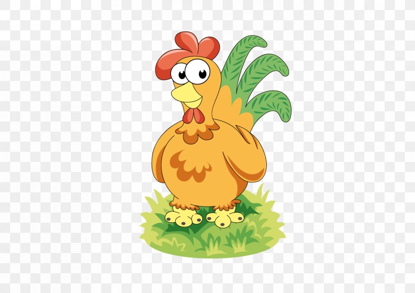 Chicken Rooster Cartoon, PNG, 1191x842px, Chicken, Beak, Bird, Cartoon, Cockerel The Golden Scallop Download Free