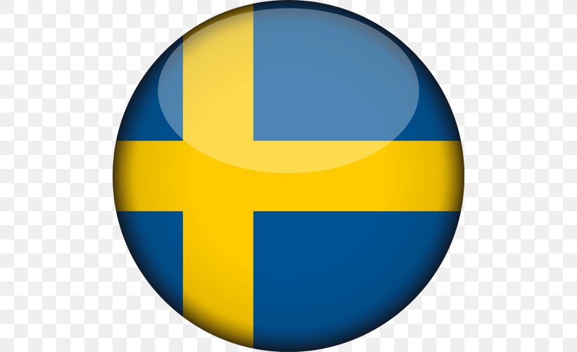 Flag Of Sweden Clip Art Swedish Language, PNG, 500x500px, Sweden, Ball, Blue, Flag, Flag Of Italy Download Free