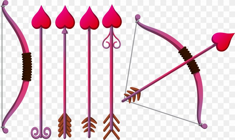 Cupids Bow Bow And Arrow Clip Art, PNG, 5375x3207px, Cupid, Bow And Arrow, Cupids Bow, Fashion Accessory, Heart Download Free
