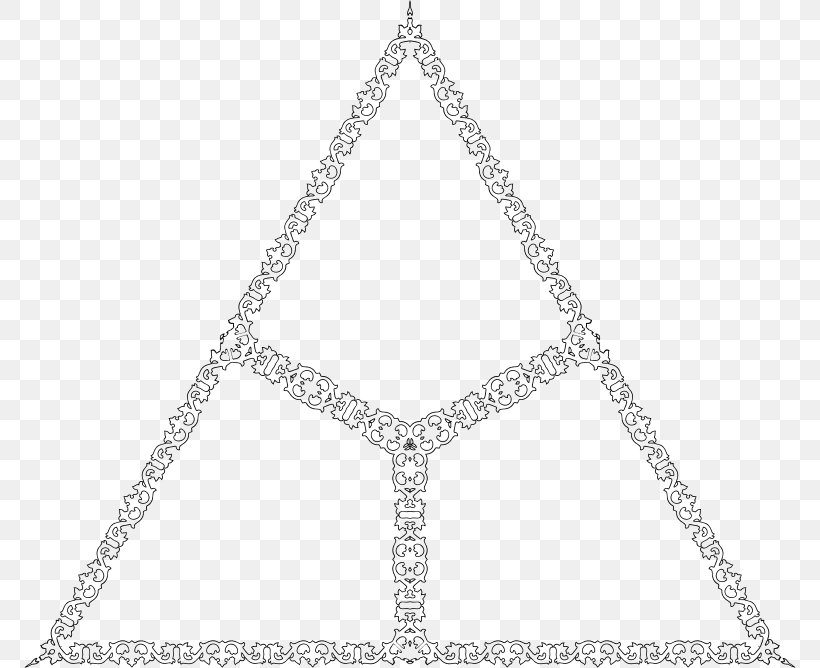 Triangle Picture Frames Clip Art, PNG, 772x668px, Triangle, Black And White, Body Jewelry, Decorative Arts, Ornament Download Free