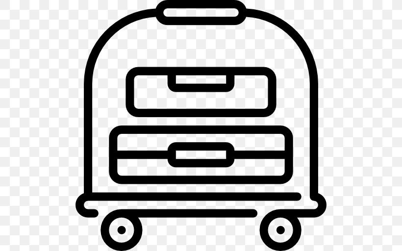 Baggage Travel Bellhop, PNG, 512x512px, Baggage, Bellhop, Black And White, Cdr, Motor Vehicle Download Free