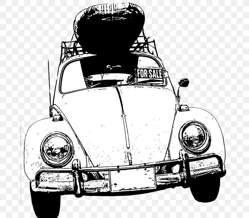 Volkswagen Beetle Car Volkswagen Type 2 Volkswagen Transporter, PNG, 683x720px, Volkswagen Beetle, Automotive Design, Automotive Exterior, Black And White, Brand Download Free