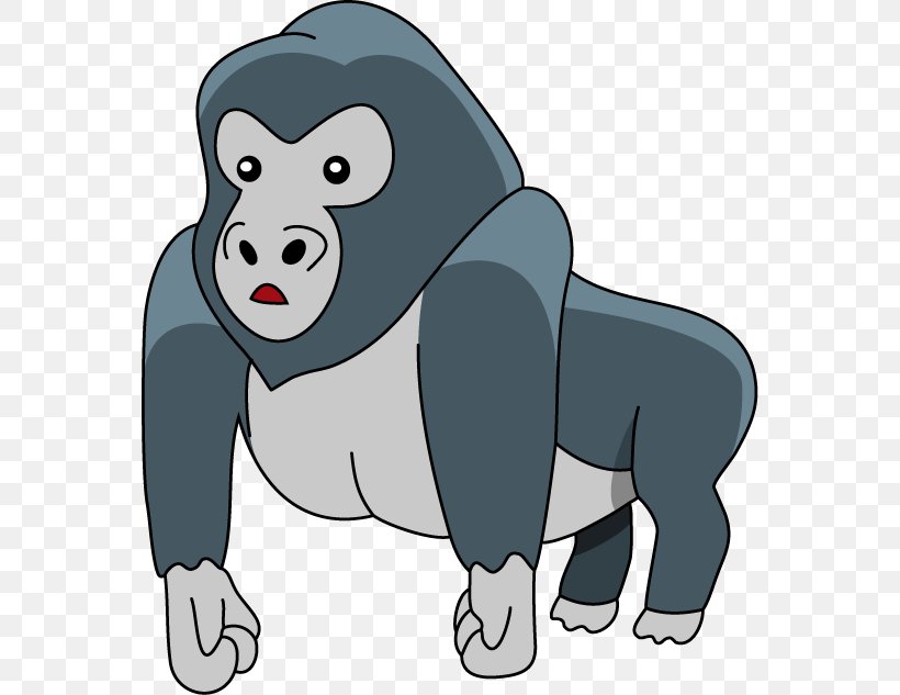 Gorilla Ape Clip Art, PNG, 562x633px, Gorilla, Ape, Carnivoran, Cartoon, Chimpanzee Download Free