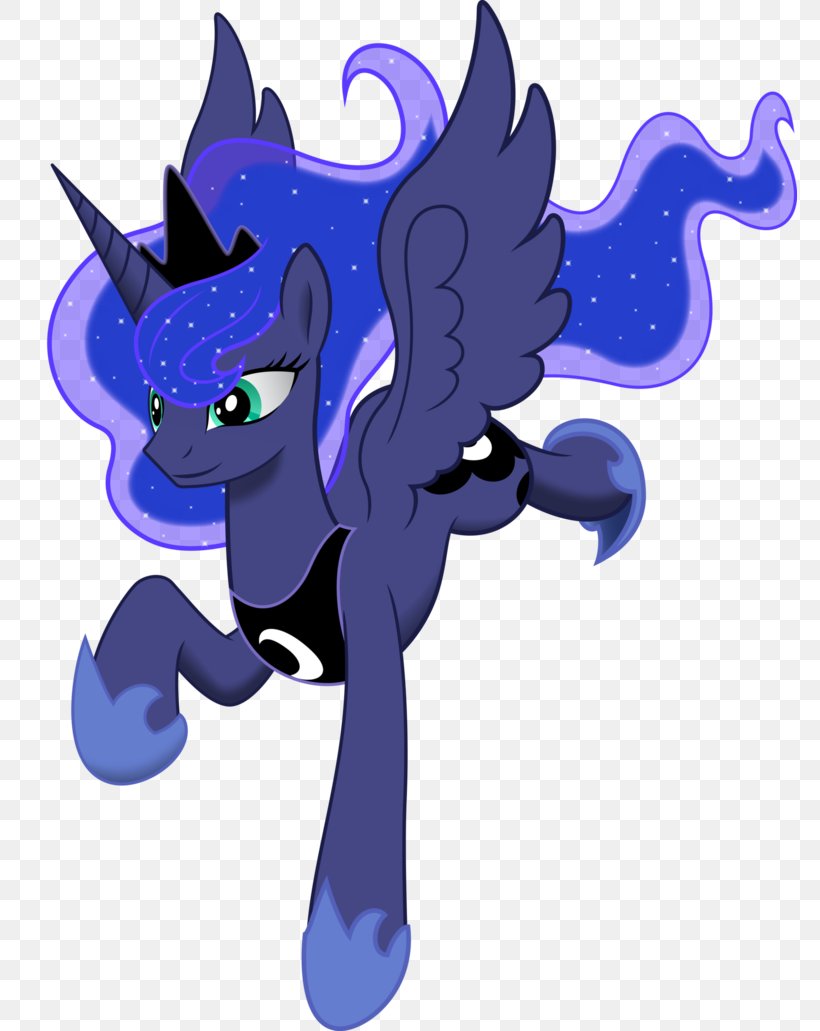 Pony Princess Luna Princess Celestia Horse Clip Art, PNG, 774x1031px, Pony, Azure, Cartoon, Cobalt Blue, Demon Download Free