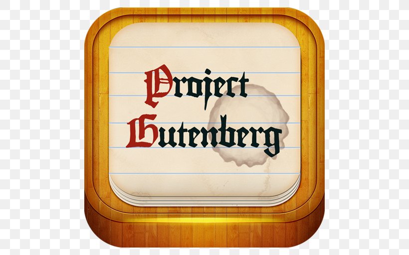 Project Gutenberg E-book EPUB Library, PNG, 512x512px, Project Gutenberg, Amazon Kindle, Audiobook, Book, Brand Download Free