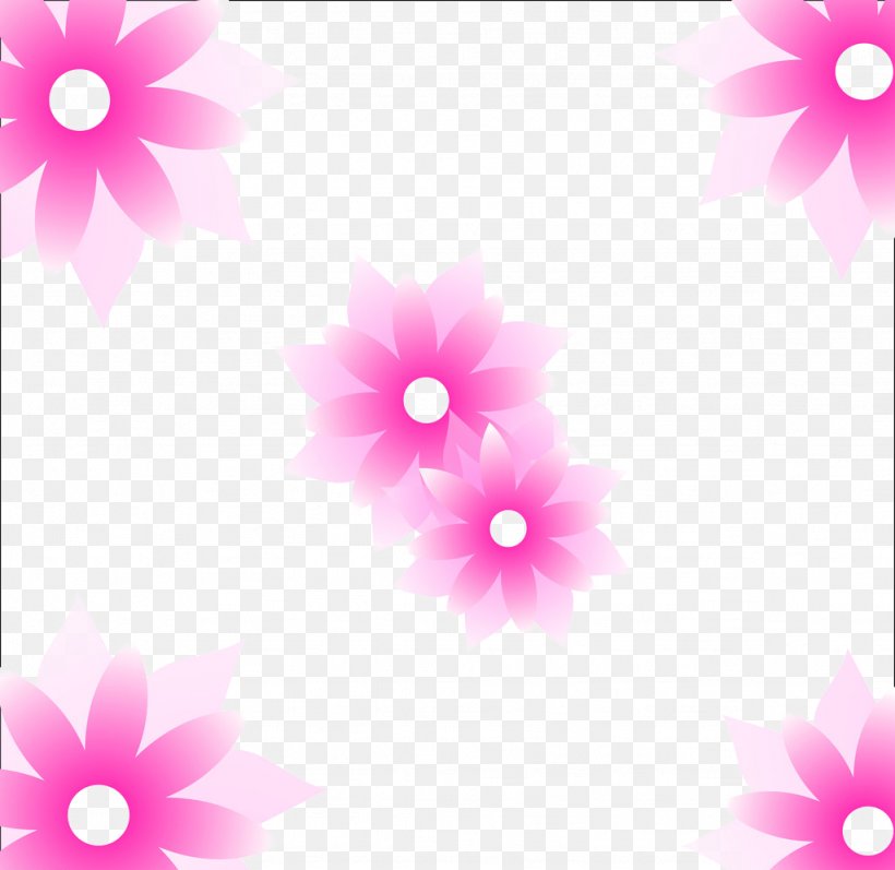 Pink Flower Wallpaper, PNG, 1024x996px, Pink, Color, Dahlia, Floral Design, Flower Download Free
