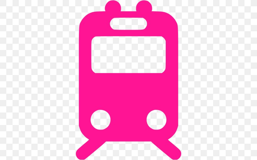 Rail Transport Train Station Rapid Transit, PNG, 512x512px, Rail Transport, Area, Intercity Rail, Magenta, Pink Download Free