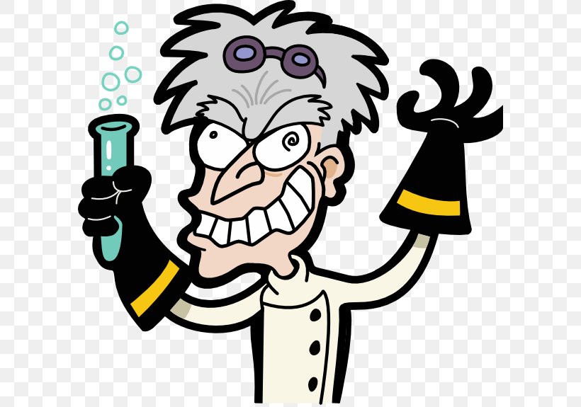 Beaker Mad Scientist Clip Art, PNG, 600x575px, Beaker, Artwork, Cartoon, Fictional Character, Finger Download Free