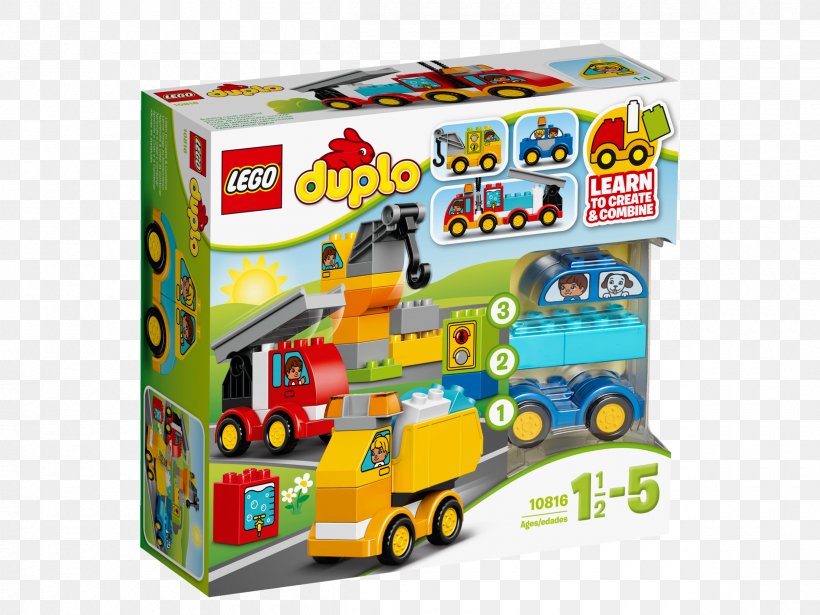 LEGO 10816 DUPLO My First Cars And Trucks Toy Lego Duplo, PNG, 2400x1800px, Car, Hamleys, Lego, Lego 10818 Duplo My First Truck, Lego Cars Download Free