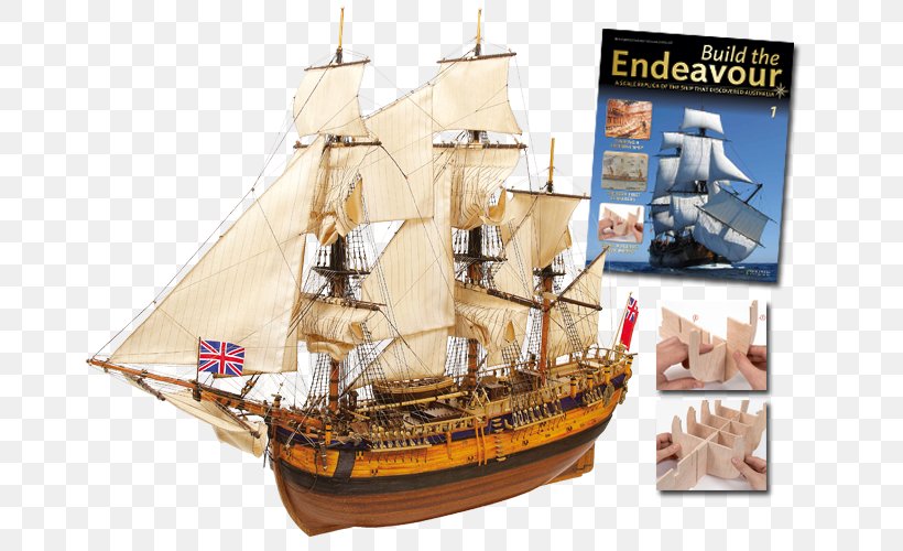 Ship Model HMS Endeavour Barque Scale Models Brigantine, PNG, 680x500px, Ship Model, Age Of Sail, Baltimore Clipper, Barque, Boat Download Free