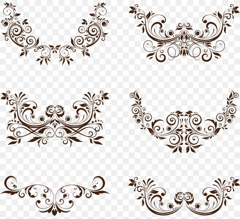 Vector Graphics Clip Art Euclidean Vector Decorative Borders, PNG, 2075x1892px, Decorative Borders, Black And White, Body Jewelry, Decorative Arts, Drawing Download Free