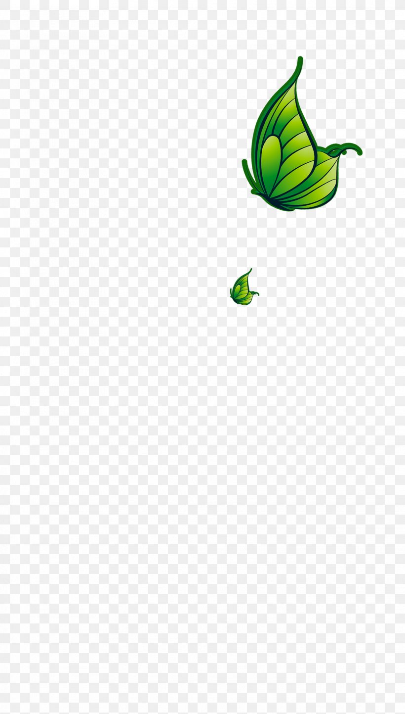 Butterfly Leaf Plant Stem Insect Clip Art, PNG, 1969x3465px, Butterfly, Artwork, Butterflies And Moths, Green, Insect Download Free