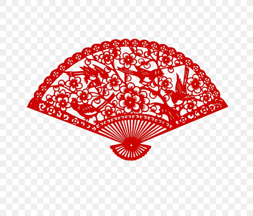 Chinese Paper Cutting Hand Fan Papercutting Chinese New Year, PNG, 700x700px, Paper, Chinese New Year, Chinese Paper Cutting, Chinoiserie, Fan Download Free