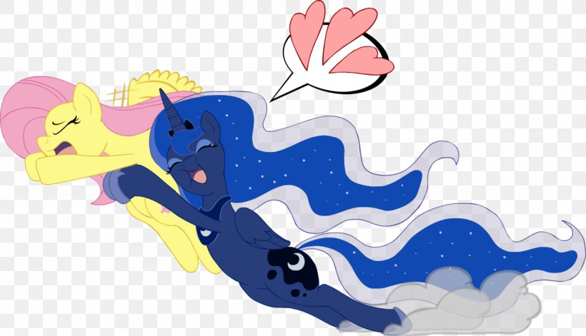 Fluttershy Princess Luna Pony Fan Art, PNG, 1280x736px, Fluttershy, Art, Blue, Cartoon, Deviantart Download Free