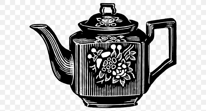 Teapot Clip Art, PNG, 600x445px, Teapot, Black And White, Brand, Ceramic, Cup Download Free