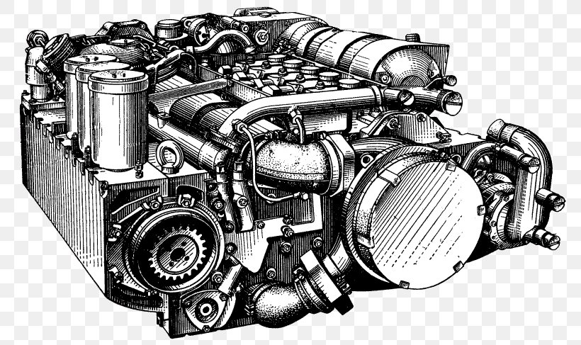 Diesel Engine Car Two-stroke Engine D-144, PNG, 787x487px, Engine, Auto Part, Automotive Engine Part, Black And White, Car Download Free