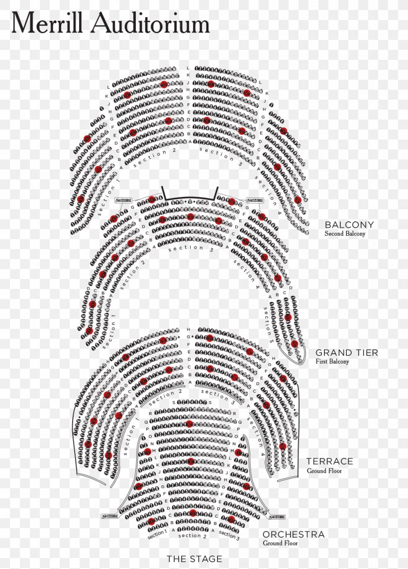 Merrill Auditorium Seating Plan Cinema Theater, PNG, 1000x1393px