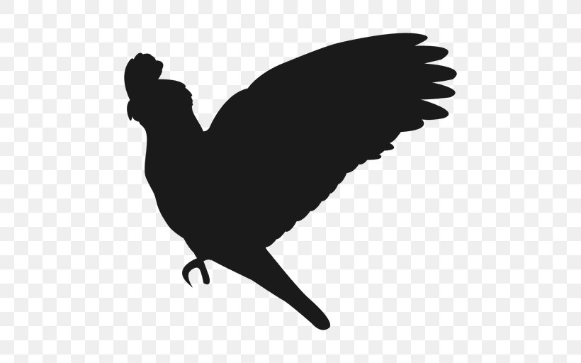 Parrot Silhouette Bird Clip Art, PNG, 512x512px, Parrot, Beak, Bird, Bird Flight, Black And White Download Free