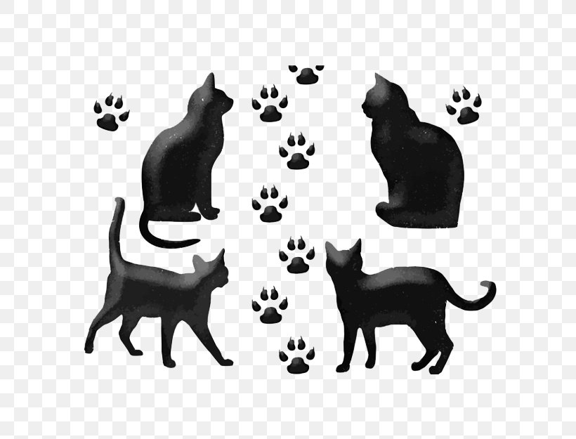 Black Cat Euclidean Vector Drawing, PNG, 625x625px, Cat, Black, Black And White, Black Cat, Carnivoran Download Free