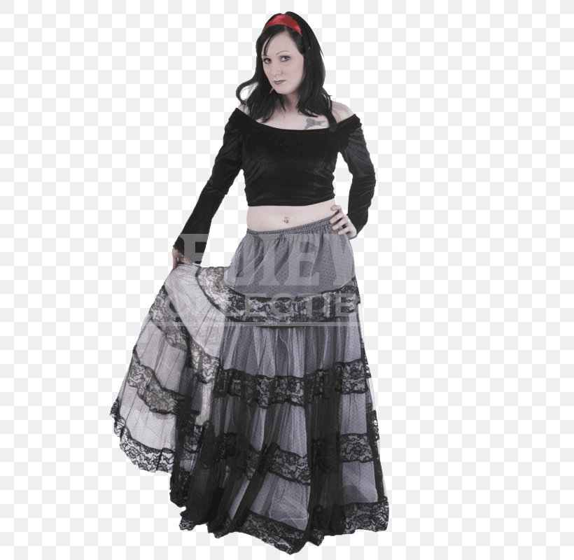 Skirt Dress Clothing T-shirt Gothic Fashion, PNG, 800x800px, Skirt, Abdomen, Ball Gown, Black, Blouse Download Free