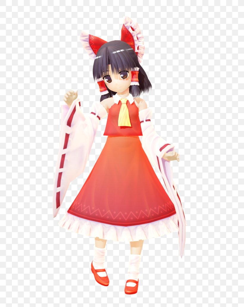 MikuMikuDance Reimu Hakurei Perfect Cherry Blossom Team Shanghai Alice Download, PNG, 774x1032px, Mikumikudance, Action Figure, Art, Computer Network, Costume Download Free