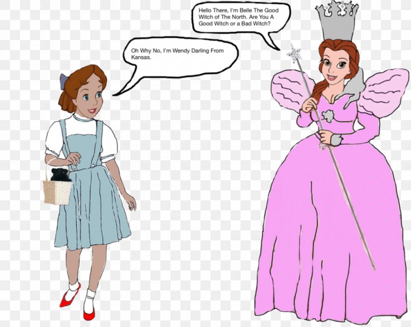 Glinda Dorothy Gale Wendy Darling The Wonderful Wizard Of Oz The Wizard Of Oz, PNG, 1001x798px, Watercolor, Cartoon, Flower, Frame, Heart Download Free