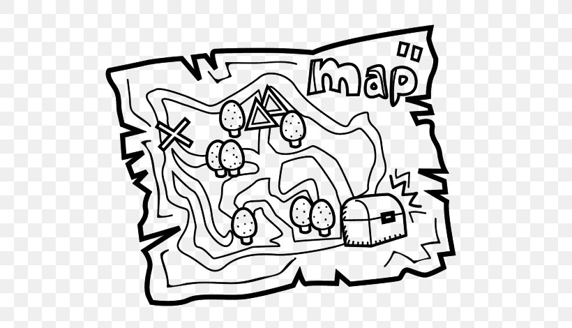 Blank Map Treasure Drawing Como Dibujar, PNG, 600x470px, Watercolor, Cartoon, Flower, Frame, Heart Download Free