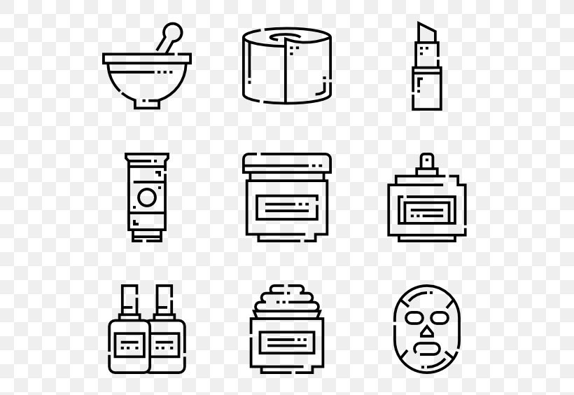 Make Up Icon, PNG, 600x564px, Paper, Area, Black And White, Brand, Cosmetics Download Free